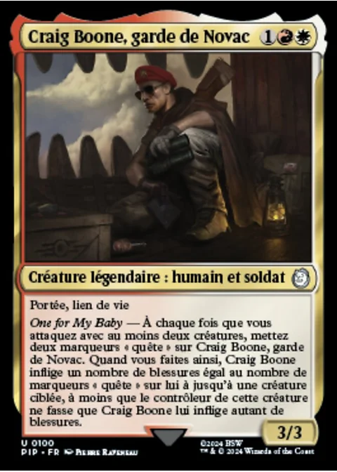 Craig Boone, garde de Novac