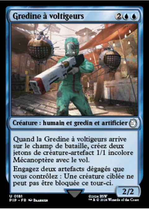 Gredine à voltigeurs