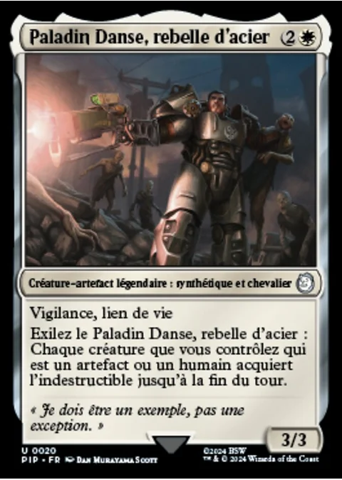 Paladin Danse, rebelle d'acier