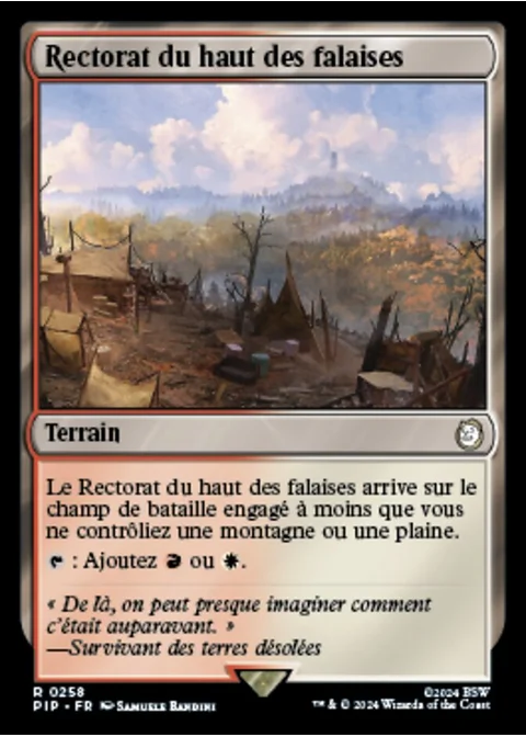 Rectorat du haut des falaises