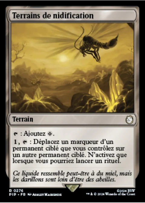 Terrains de nidification