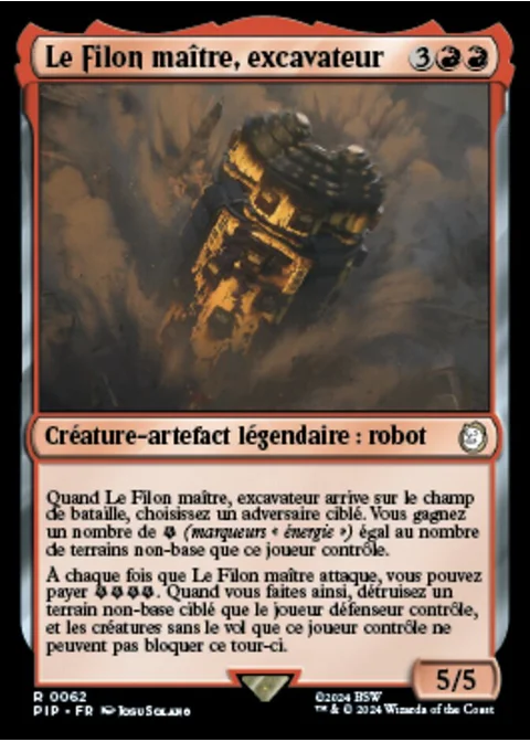 Le Filon maître, excavateur