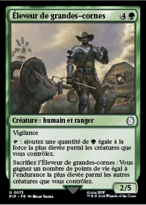 Éleveur de grandes-cornes