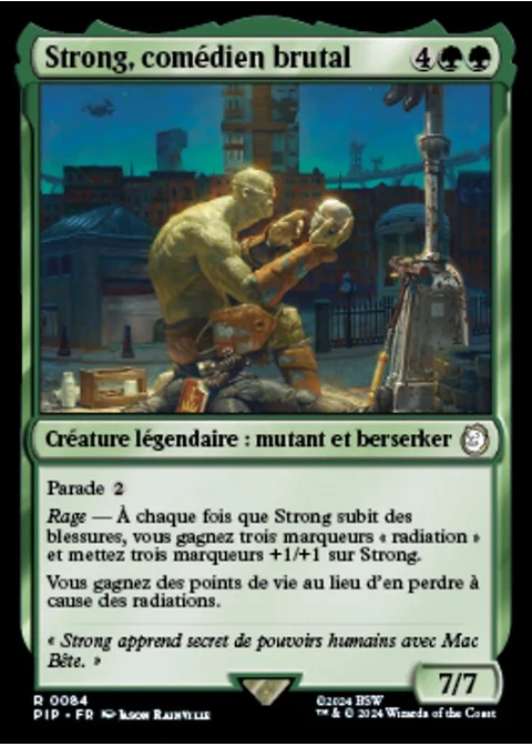 Strong, comédien brutal