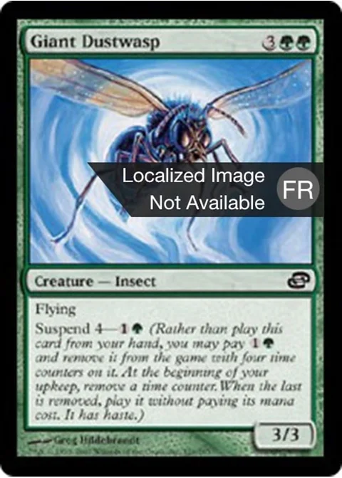 Guêpe de poussière géante