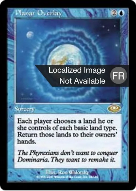 Recouvrement des plans