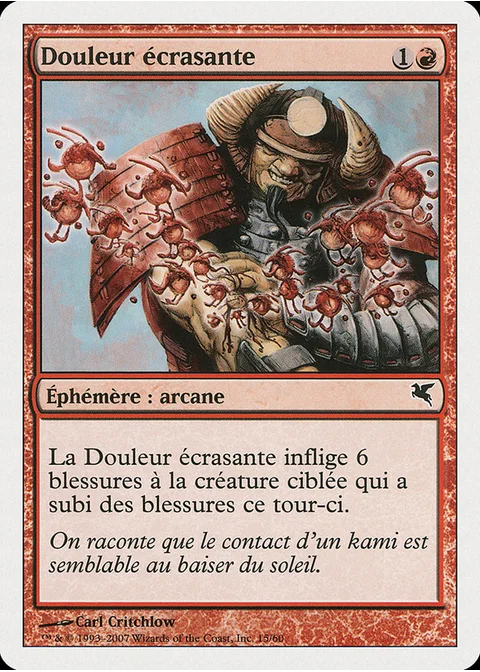 Douleur écrasante