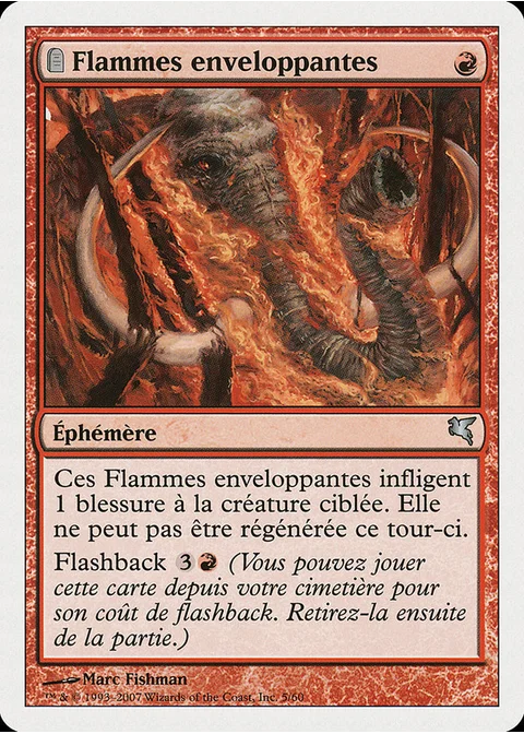 Flammes enveloppantes