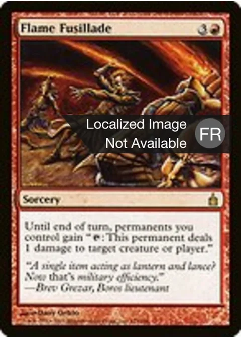 Fusillade de flammes