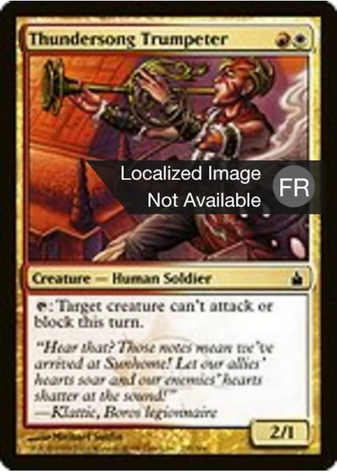 Joueur de trompe chantonnerre