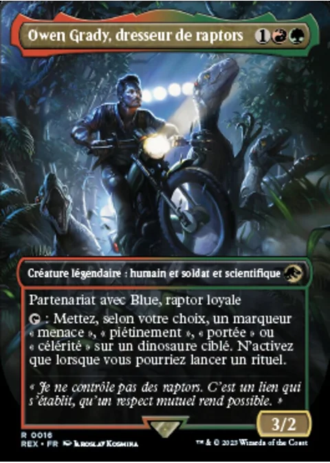 Owen Grady, dresseur de raptors