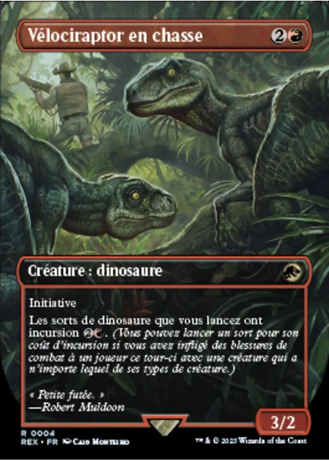 Vélociraptor en chasse