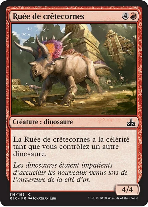 Ruée de crêtecornes