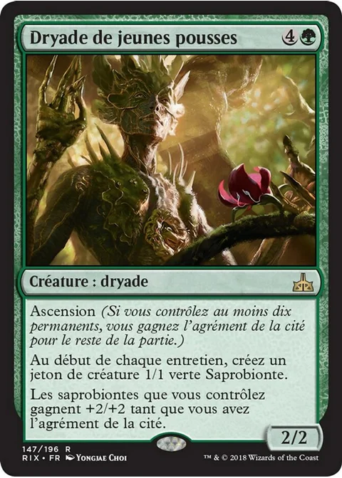 Dryade de jeunes pousses