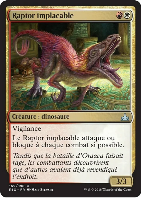 Raptor implacable