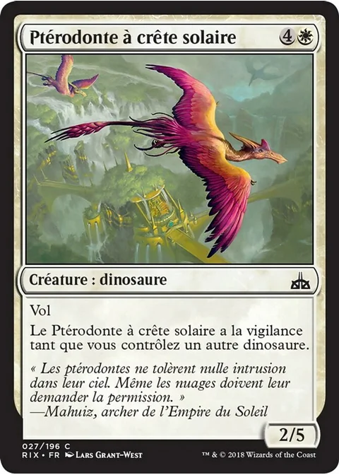 Ptérodonte à crête solaire