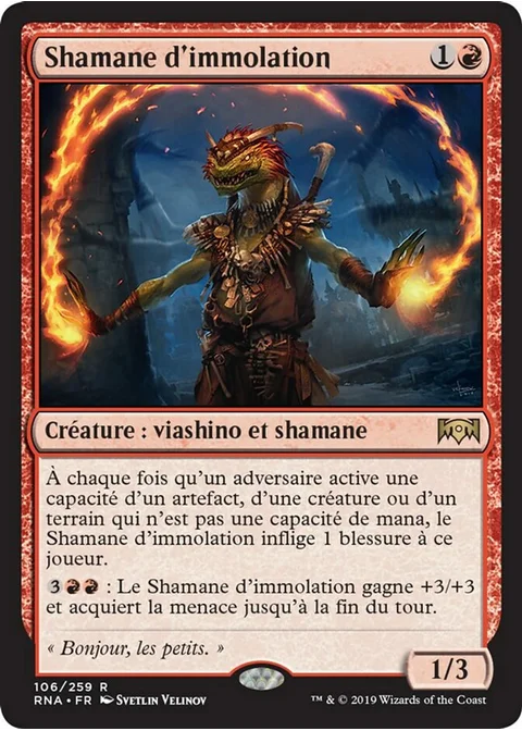 Shamane d'immolation