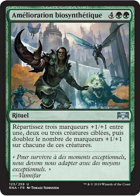 Amélioration biosynthétique