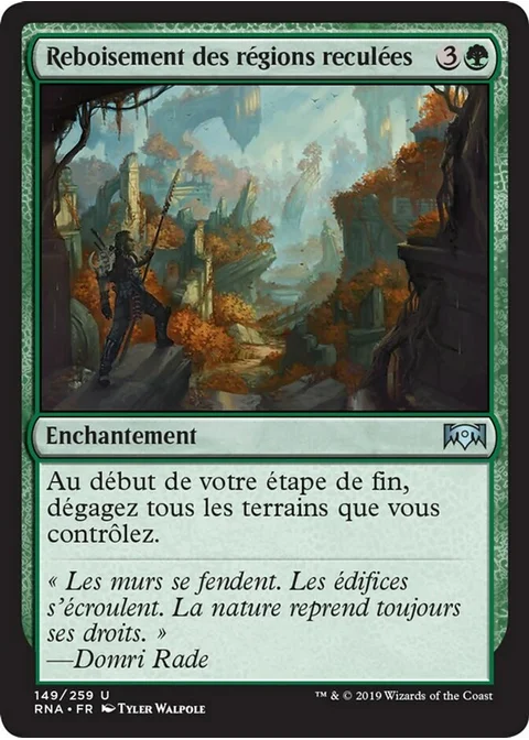 Reboisement des régions reculées