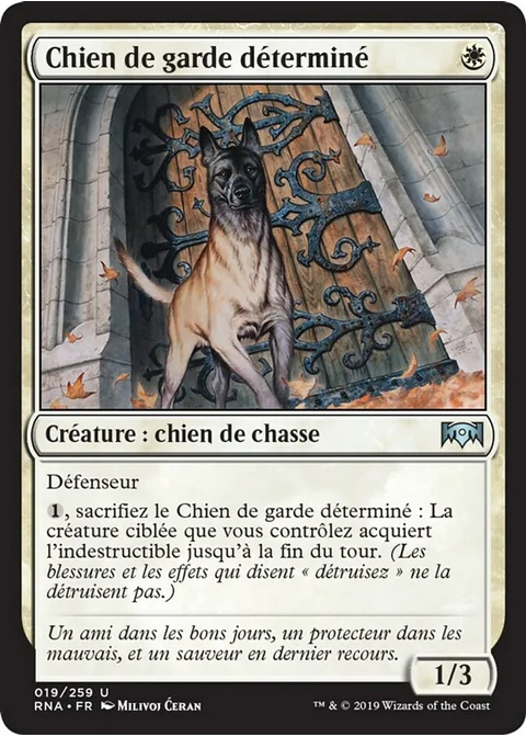 Chien de garde déterminé