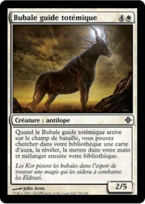 Bubale guide totémique