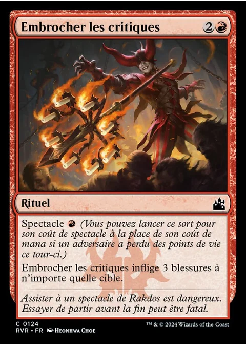 Embrocher les critiques