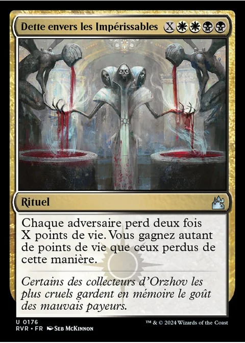 Dette envers les Impérissables