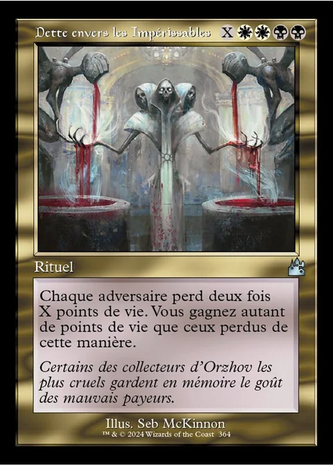 Dette envers les Impérissables