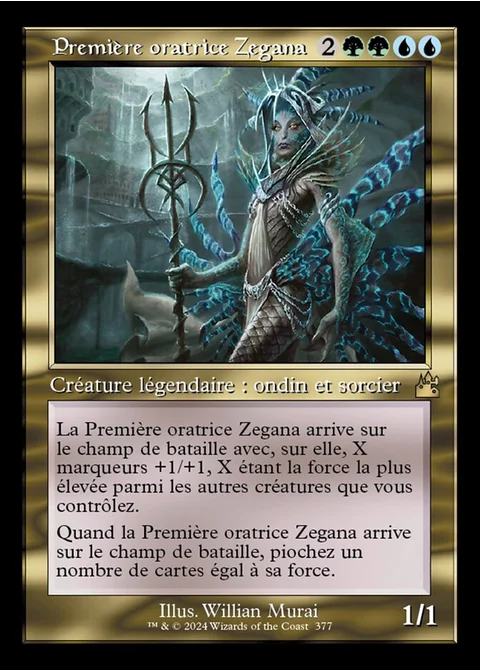 Première oratrice Zegana