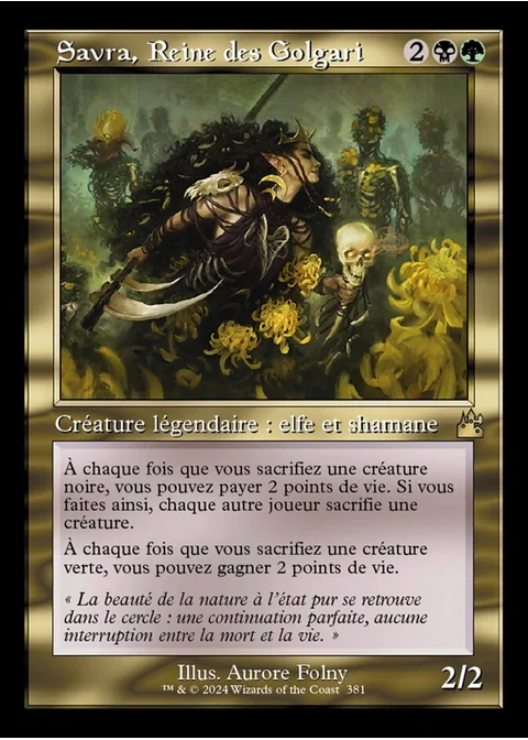 Savra, Reine des Golgari