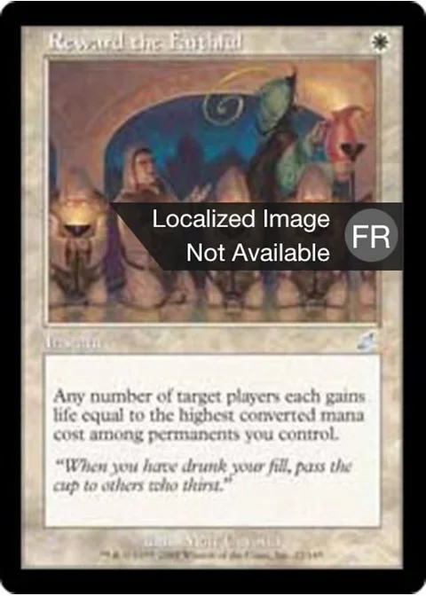 Récompense des fidèles