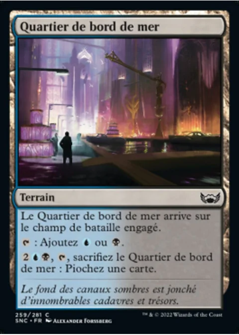 Quartier de bord de mer