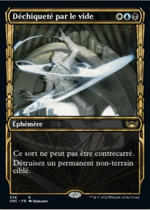 Déchiqueté par le vide