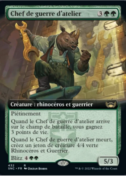 Chef de guerre d'atelier
