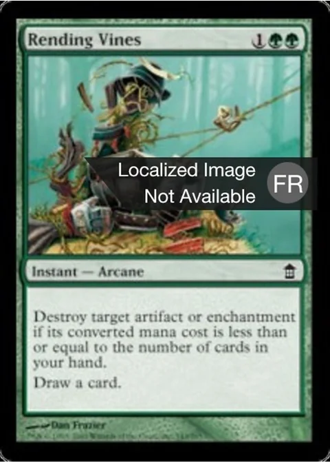 Vignes déchiqueteuses