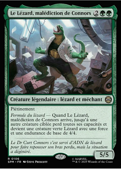 Le Lézard, malédiction de Connors