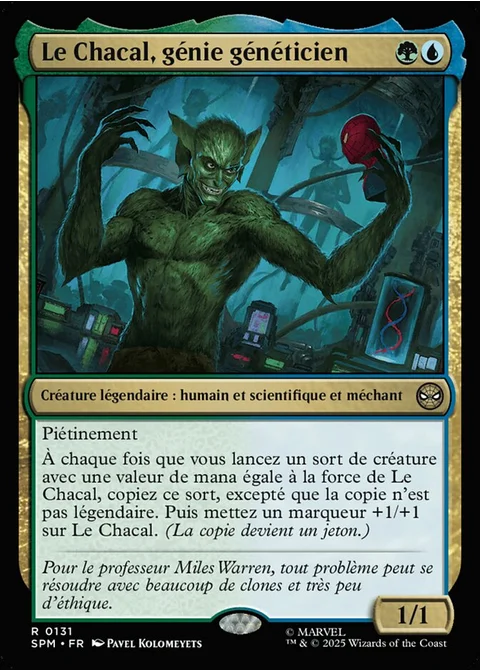 Le Chacal, génie généticien