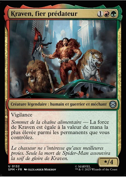 Kraven, fier prédateur