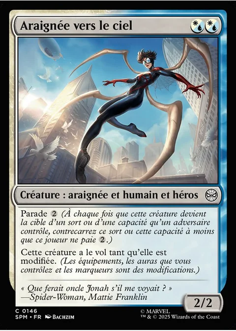 Araignée vers le ciel