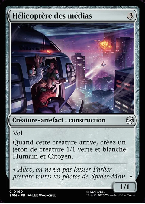 Hélicoptère des médias