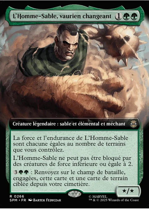 L'Homme-Sable, vaurien changeant