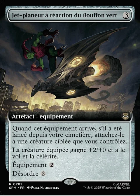 Jet-planeur à réaction du Bouffon vert