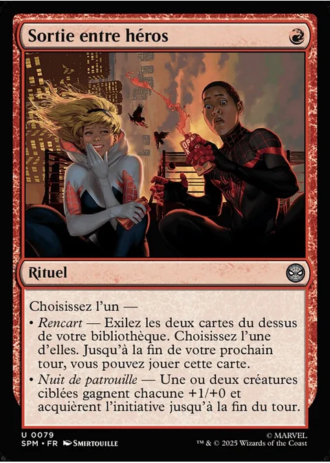 Sortie entre héros