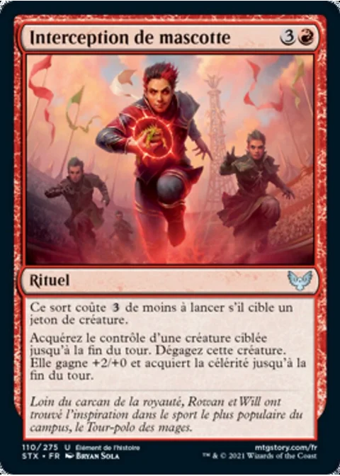 Interception de mascotte