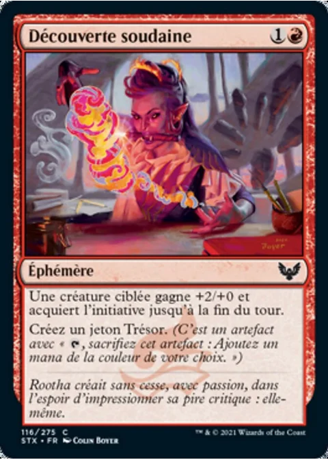 Découverte soudaine