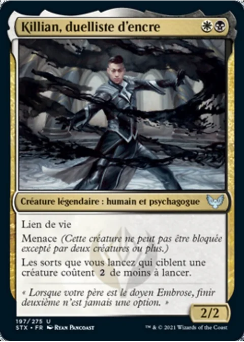 Killian, duelliste d'encre