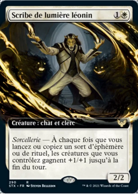 Scribe de lumière léonin