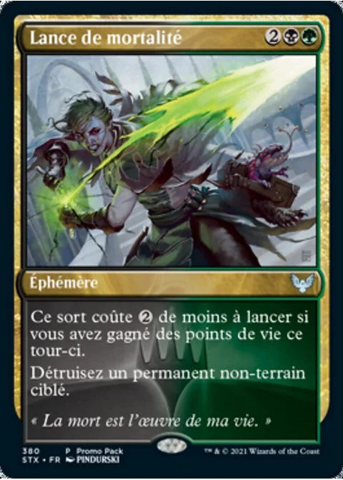 Lance de mortalité