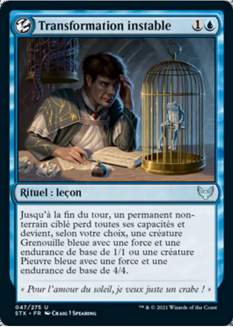 Transformation instable