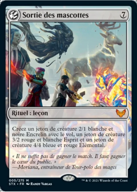 Sortie des mascottes